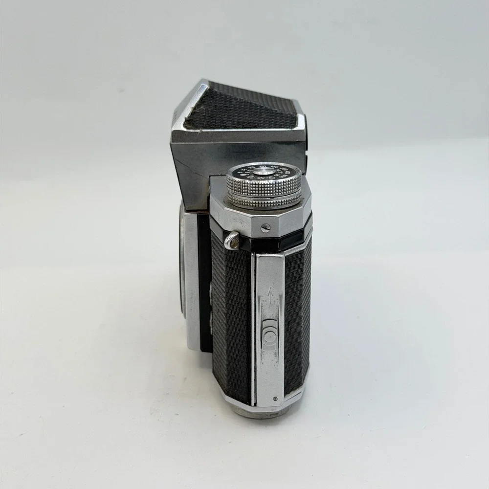 Vintage Praktica IV F 35mm SLR Film Camera Body Only Silver Black AS-IS Repair